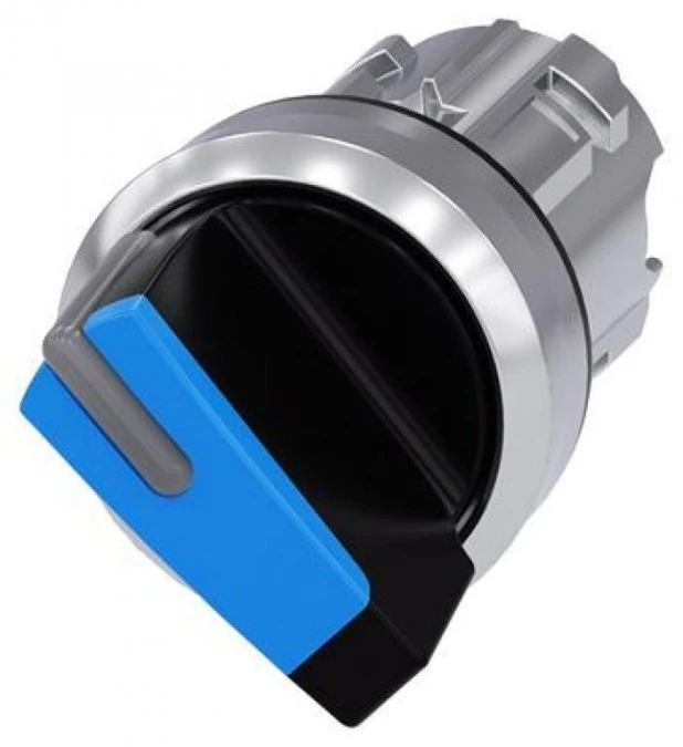 Napęd przełącznika 2 położeniowy OI 22mm niebieski możl podświetlenie z samopowrotem metal IP69k Sirius ACT 3SU1052‑2BC50‑0AA0 - obrazek 1