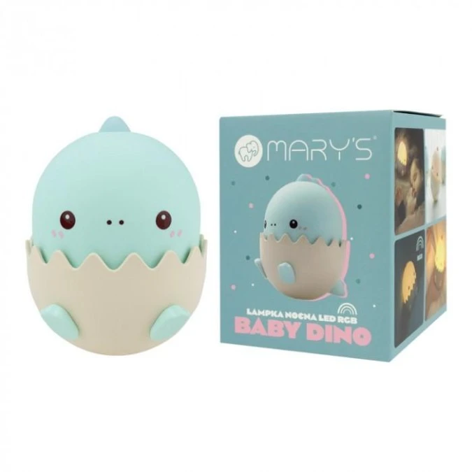 MARYS lampka nocna LED Baby dino RGB niebieski MW20794 - obrazek 3