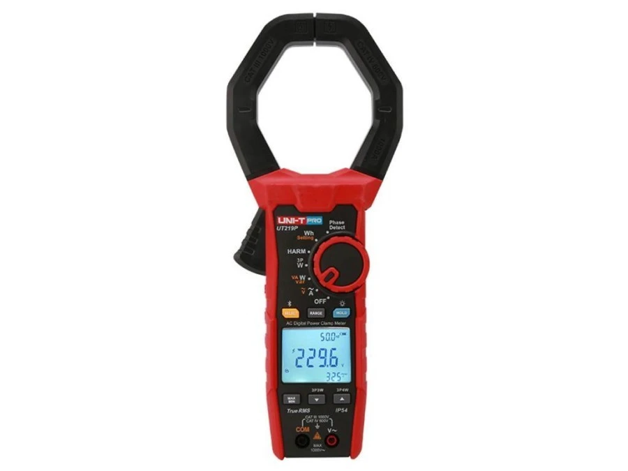 Miernik cęgowy mocy PRO UNI‑T True RMS 600A AC/DC 1000V NCV temp. LPF Inrush filtr VFD LoZ częstotliwość UT‑219P - obrazek 1