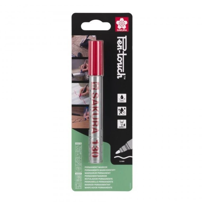 Marker Pen‑Touch 130 czerwony, Sakura SKBL130SAK1B - obrazek 1