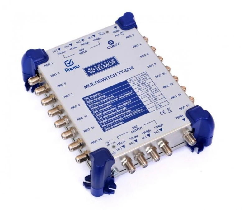 Multiswitch kaskadowy Telkom‑Telmor TT‑5/16 PREMU (bez zasilacza!)