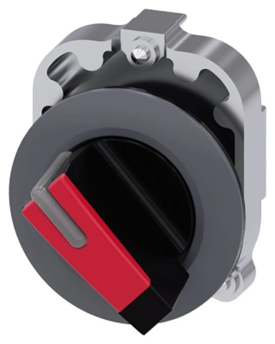 Napęd przełącznika 2 położeniowy O‑I 30mm czerwony podświetlany bez samopowrotu metal mat IP69k Sirius ACT 3SU1062‑2DF20‑0AA0 - obrazek 3