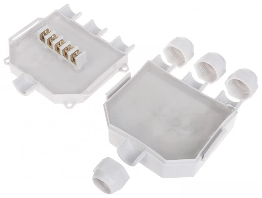 Mufa rozgałęźna wypełniona żelem hermetyczna IP68 / IP69K BABY‑BOX3 do przewodów max 5x6mm2 - obrazek 2