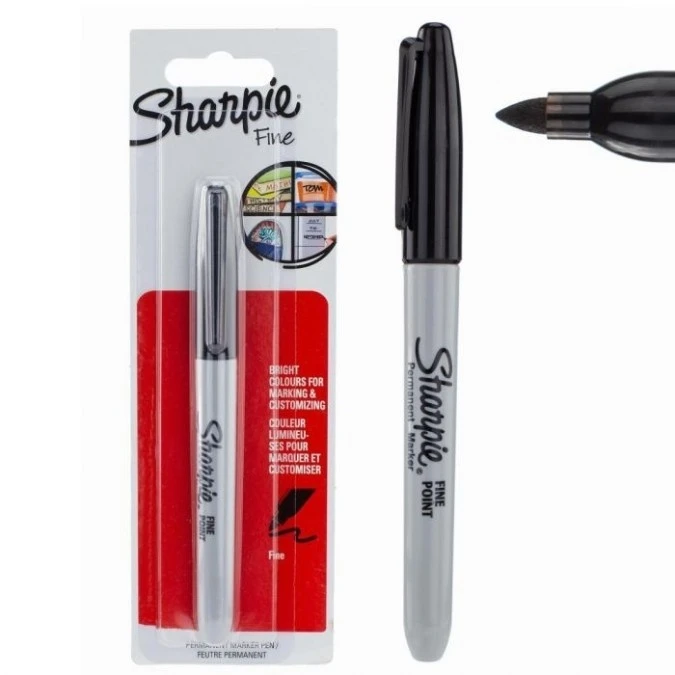Marker permanentny czarny 1,0mm Sharpie Fine blister - obrazek 1