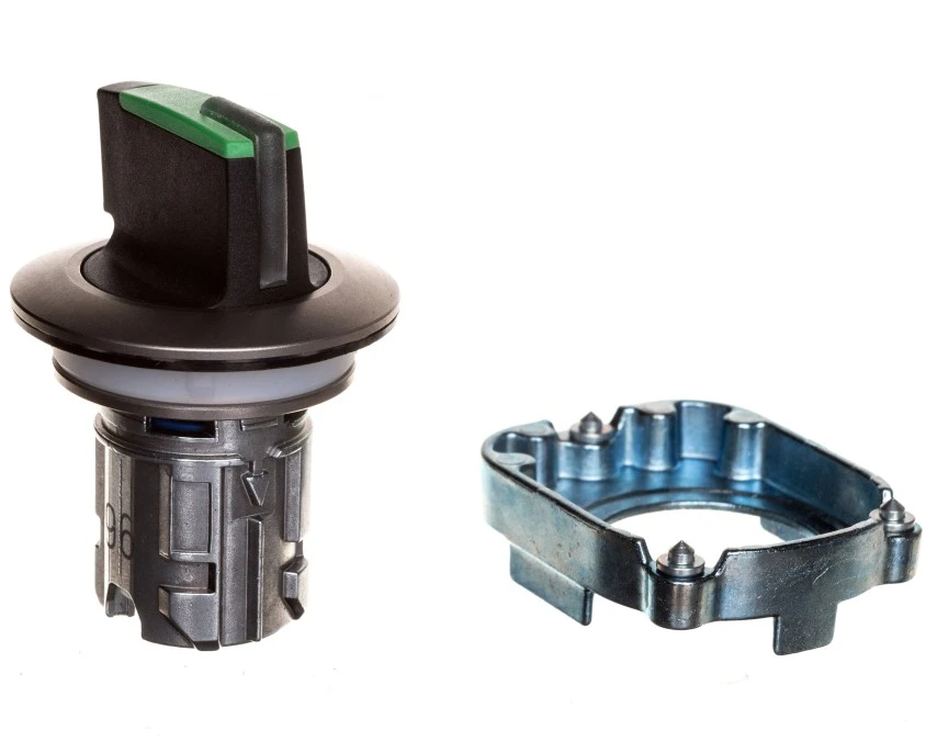Napęd przełącznika 3 położeniowy I‑O‑II 30mm zielony podświetlany bez samopowrotu metal mat IP69k Sirius ACT 3SU1062‑2DL40‑0AA0 - obrazek 2