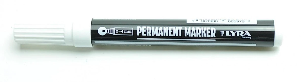 LYRA Marker permanentny biały 2‑4 mm 1 sztuka / 4050001 - obrazek 1
