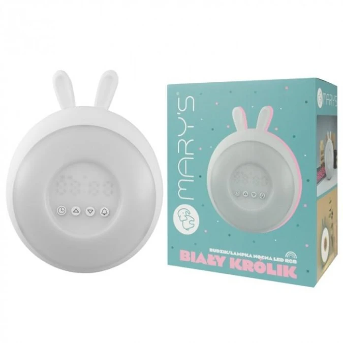 MARYS BUDZIK/LAMPKA NOCNA LED RGB BIAŁY KRÓLIK - obrazek 3