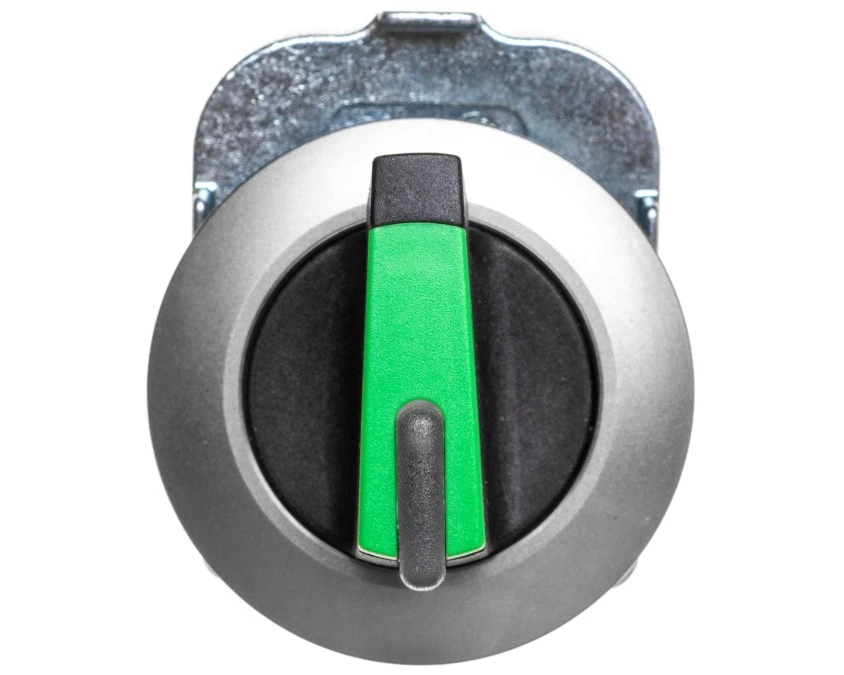 Napęd przełącznika 2 położeniowy O‑I 30mm zielony z podświetleniem z samopowrotem metal mat IP69k Sirius ACT 3SU1062‑2DC40‑0AA0 - obrazek 1