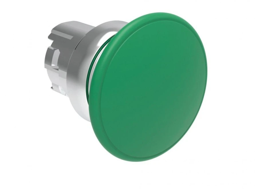 Metalowy przycisk grzybkowy samoczynny powrót fi40mm Zielony LPSB6143 - obrazek 1