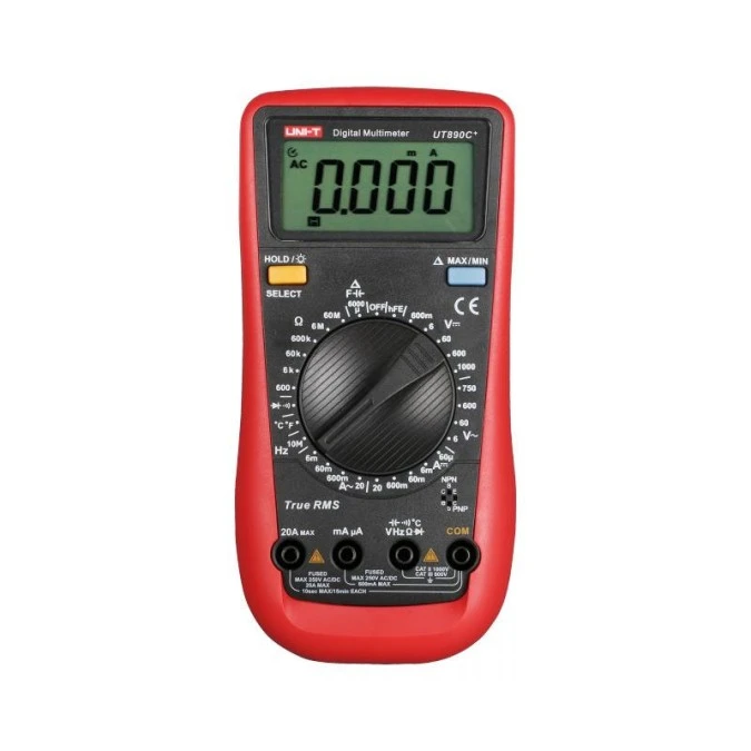 Multimetr cyfrowy LCD (5999) podświetlany True RMS UT‑890C+ - obrazek 1