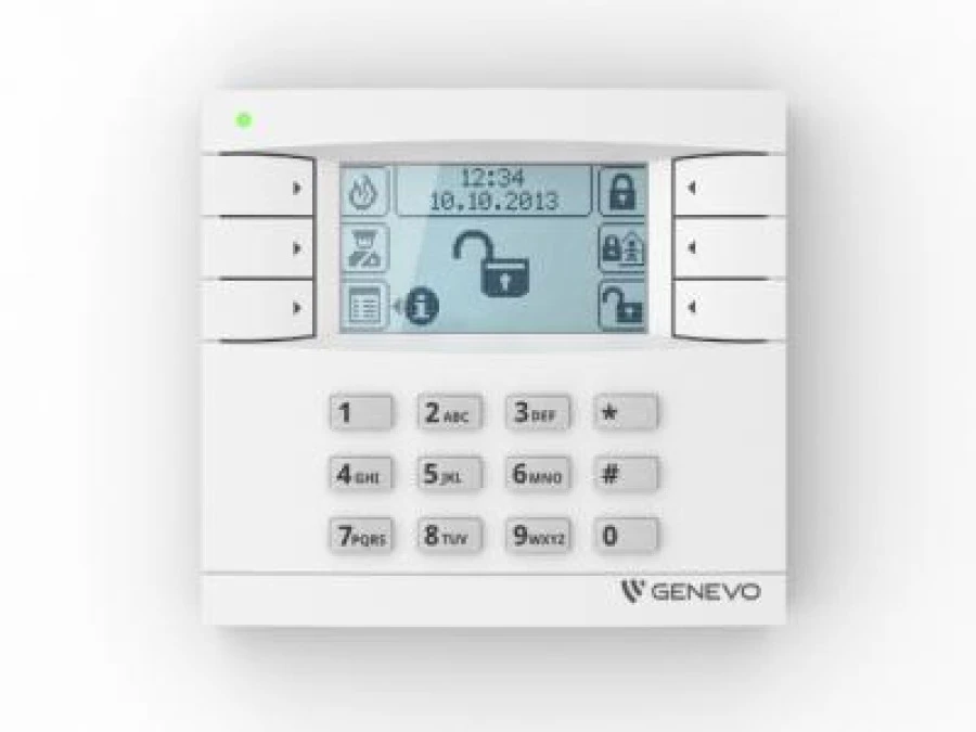 Manipulator LCD do centrali PRiMA 6 (kolor obudowy: biały, kolor wyświetlacza: biały)