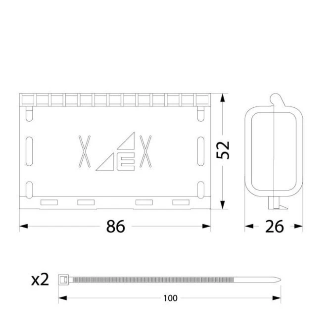Mufa z żelem MZGEL86 86x52x28mm GELEBOX IPX8 0.6/1kV - obrazek 3