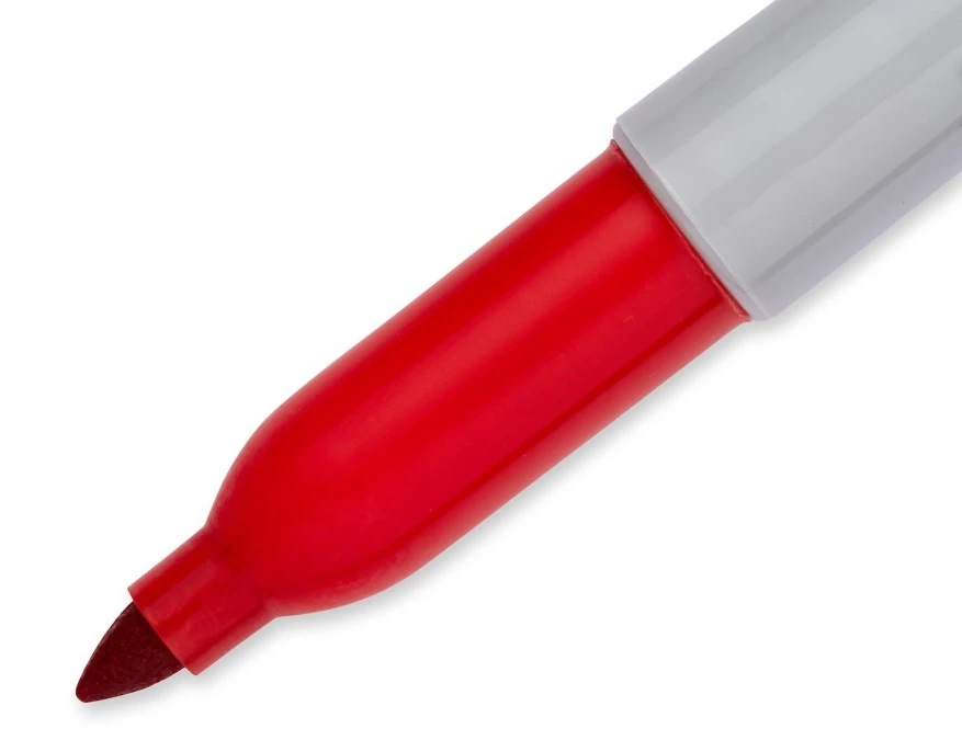 Marker permanentny czerwony 1,0mm Sharpie Fine - obrazek 3