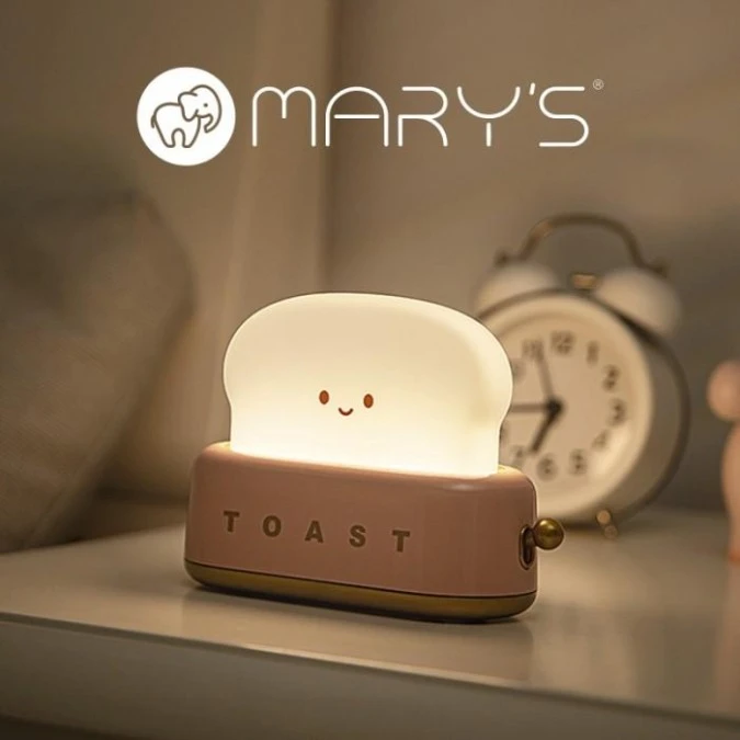 MARYS LAMPKA NOCNA LED TOSTER RÓŻOWY - obrazek 1