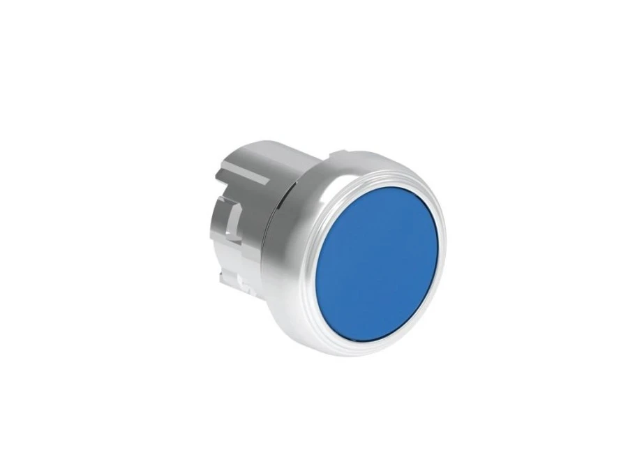 Metalowy przycisk fi22mm kryty dwustanowy Niebieski LPSQ106 - obrazek 1