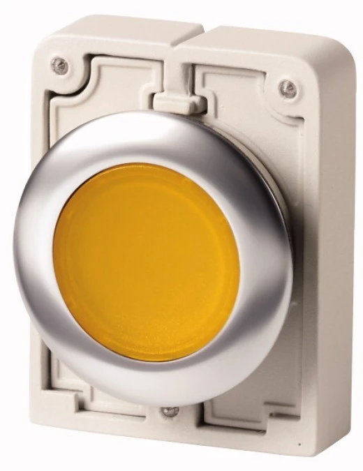 Napęd przycisku 30mm płaski żółty z podświetleniam z samopowrotem M30C‑FDL‑Y 182928 - obrazek 1