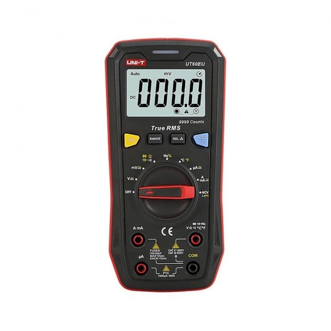 Miernik cyfrowy uniw. True RMS, NCV funkcja wykrywania pola elektryczneg, tryb REL Uni‑T UT‑60EU - obrazek 1