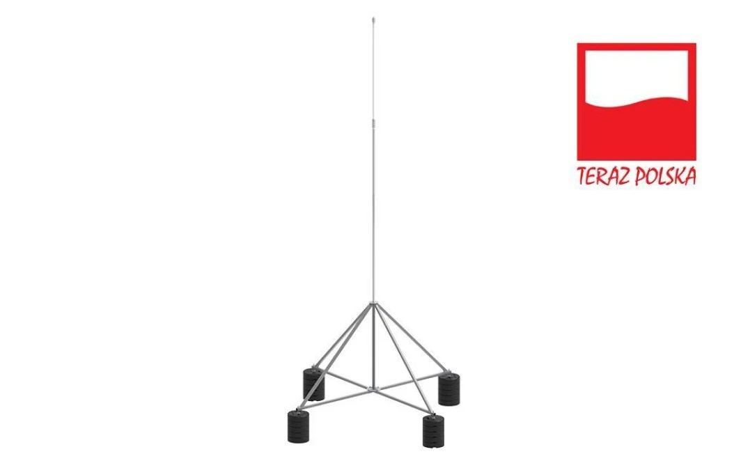 Maszt izolowany na czworonogu do zwodów poziomych wysokich 3m aluminium 65.3 AL IZ 5P CZ 65353009