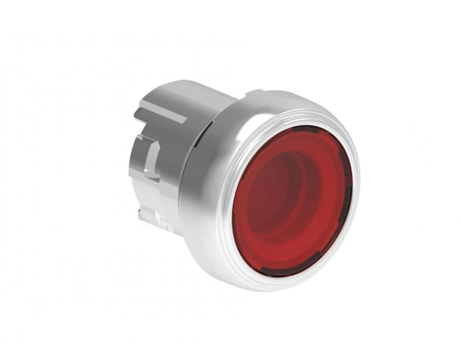 Metalowy przycisk podświetlany fi22mm dwustanowy kryty Czerwony LPSQL104 - obrazek 1