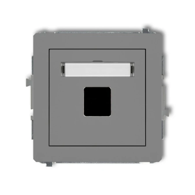 Mechanizm gniazda multimedialnego pojedynczego bez modułu (standard Keystone) 27DGM‑1P - obrazek 1