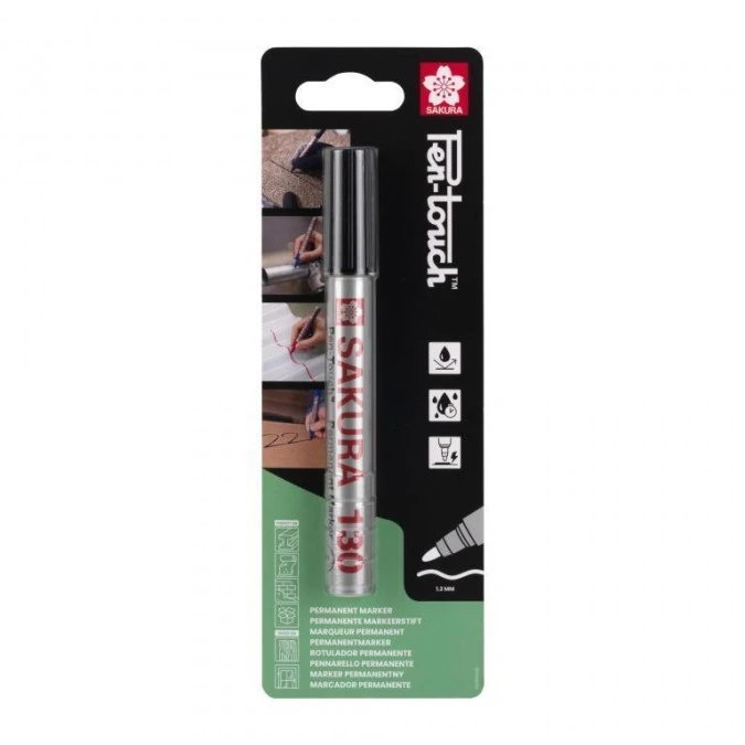 Marker Pen‑Touch 130 czarny, Sakura SKBL130SAK1A - obrazek 1