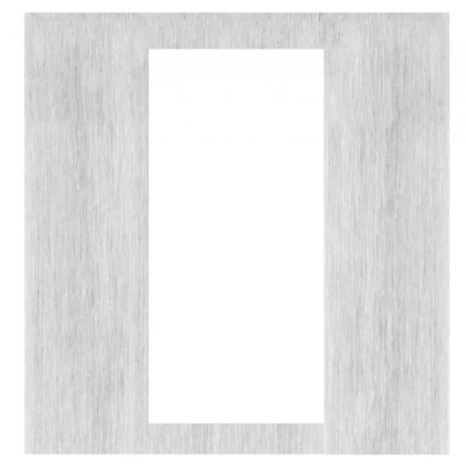 Maskownica pod ramkę CDN‑R‑S‑AL (zew. wym. 230mm x 280mm) zakrywa poprzedni otwór, stal nierdzewna CDN‑M‑S‑AL