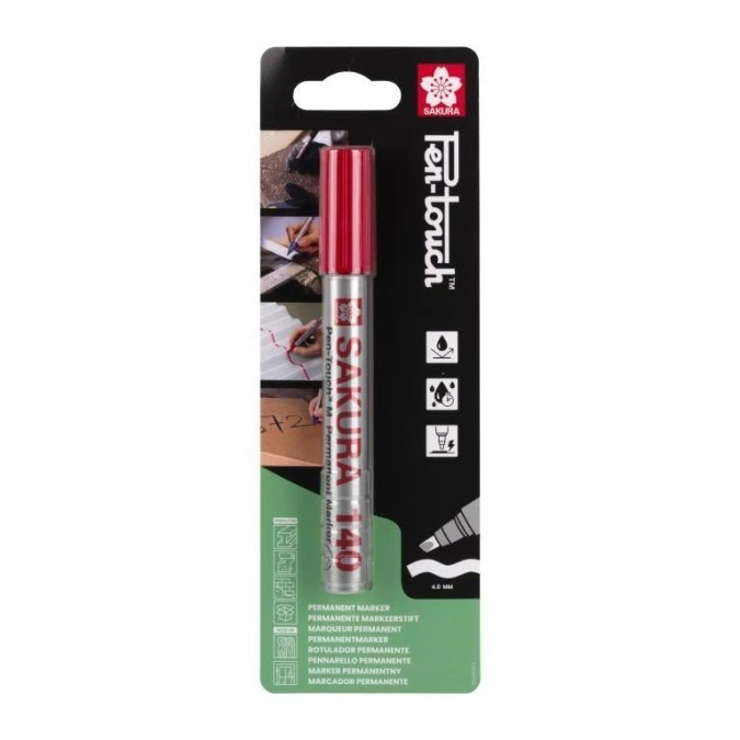 Marker Pen‑Touch 140 czerwony, Sakura SKBL140SAK1B - obrazek 1