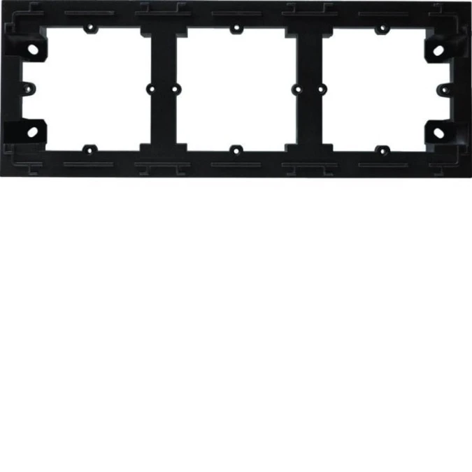 Lumina intense Adapter natynkowy 3‑krotny czarny WL5833 - obrazek 1