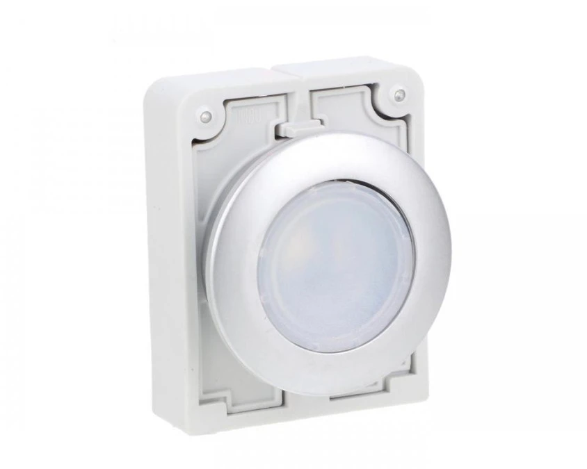 Napęd przycisku 30mm płaski biały z podświetleniam z samopowrotem M30C‑FDL‑W 182925 - obrazek 1