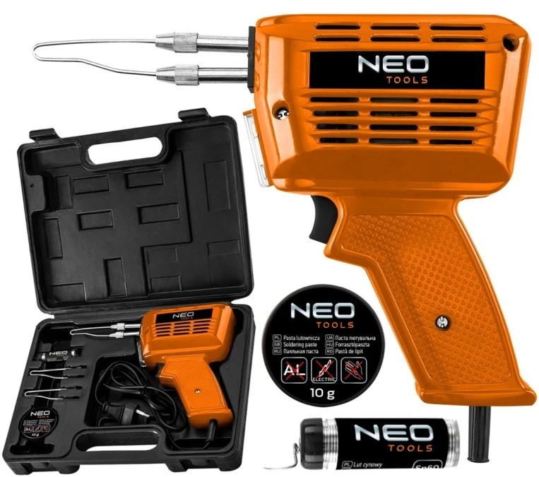 Lutownica transformatorowa 150W w walizce 19‑151 NEO - obrazek 2