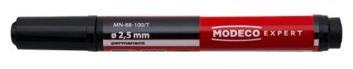 MARKER PERMANENTNY CZERWONY TUBA KOŃCÓWKA OKRĄ. 2,5 MM MN‑88‑101/T 12 szt. - obrazek 1