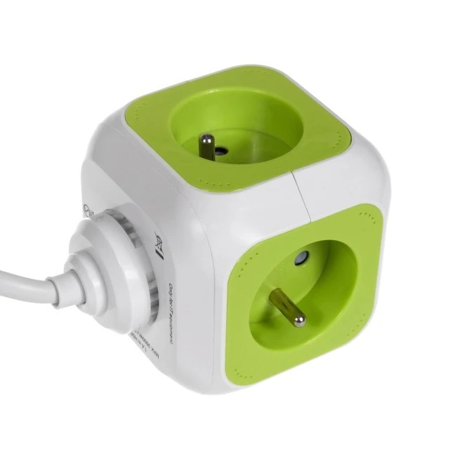 MagicCube poczwórne gniazdko prądowe, 2 wejścia usb 1,4m GreenBlue GB118 GB118 - obrazek 3