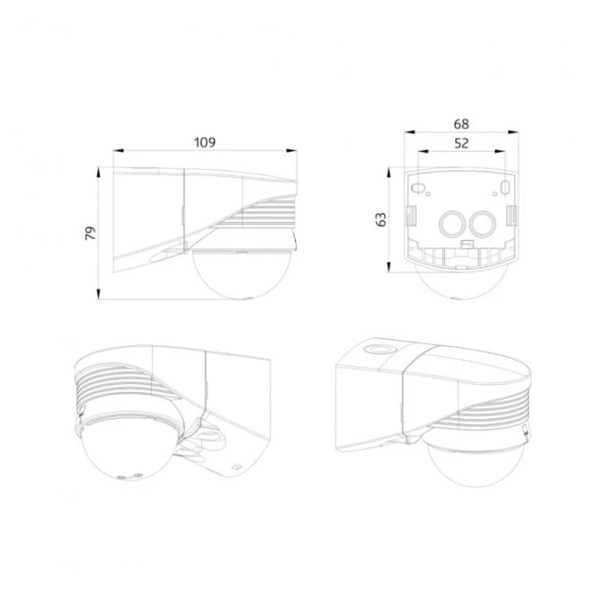 Multisensor DALI o szerokim kącie detekcji LC‑plus‑DALI‑SYS 280 biały 93308 - obrazek 2