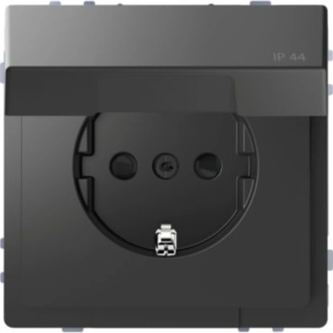 Merten Gniazdo pojedyncze z/u SCHUKO IP44 D‑Life antr. MTN2314‑6034 - obrazek 1
