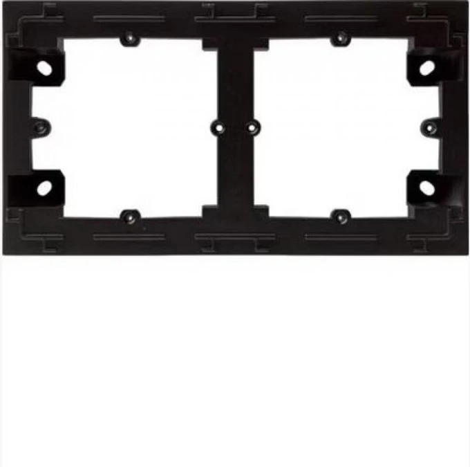 Lumina intense Adapter natynkowy 2‑krotny czarny WL5823 - obrazek 1