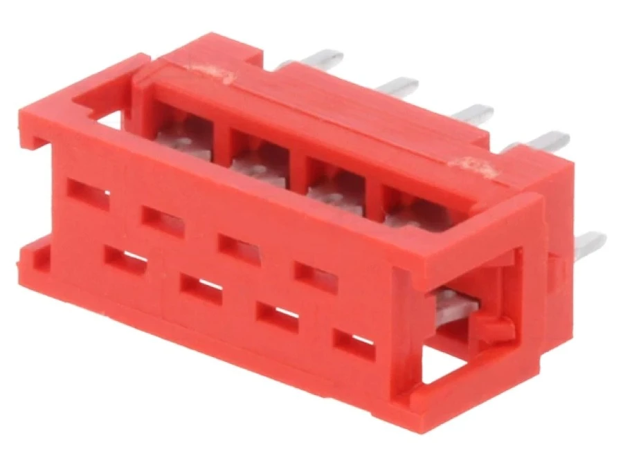 Micro‑MaTch adapter 8‑PIN IDC,THT na PCB, do kabla taśmowego 7‑215570‑8