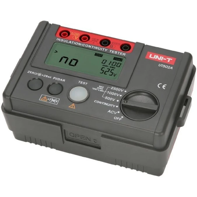 Miernik wielofunkcyjny z pomiarem rezystancji izolacji tester cyfrowy LCD do instalacji elektrycznych UNI‑T UT‑502A - obrazek 2