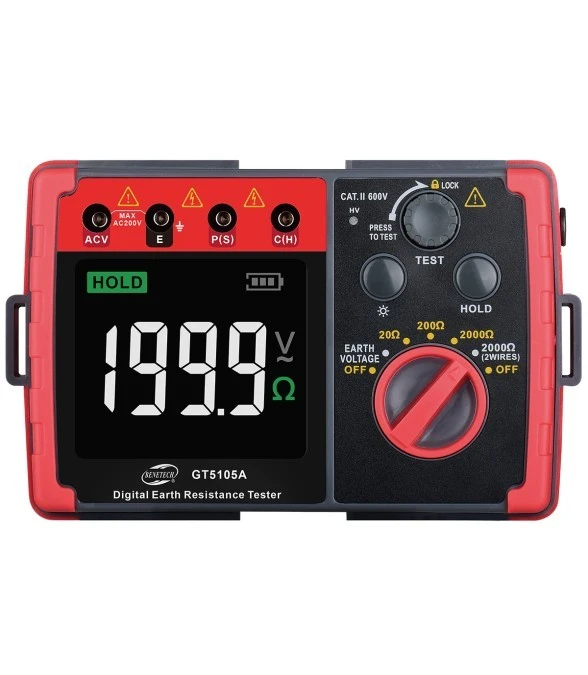 Miernik do pomiaru rezystancji uziemienia tester cyfrowy LCD GT5105A BENETECH - obrazek 1