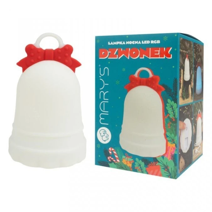 MARYS LAMPKA NOCNA LED Dzwonek RGB - obrazek 3