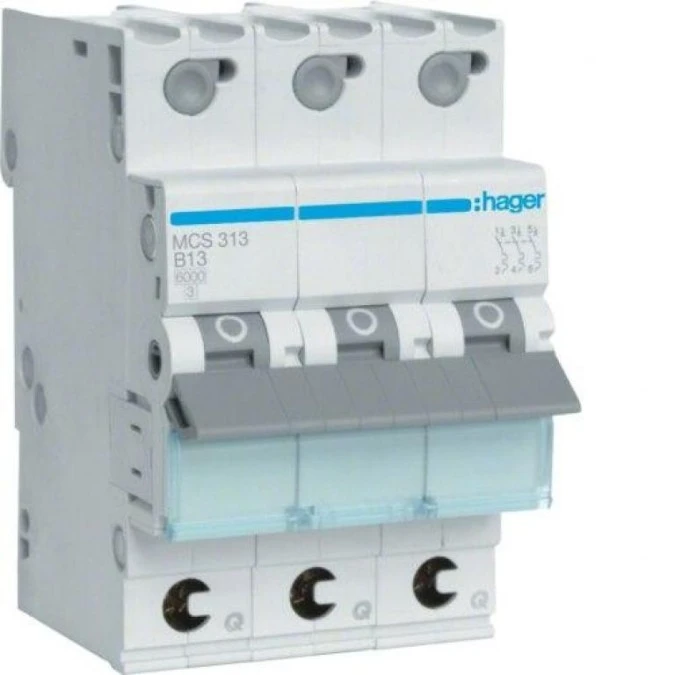 MCB Wyłącznik nadprądowy 6000A 3P C 13A QuickConnect MCS313 - obrazek 1
