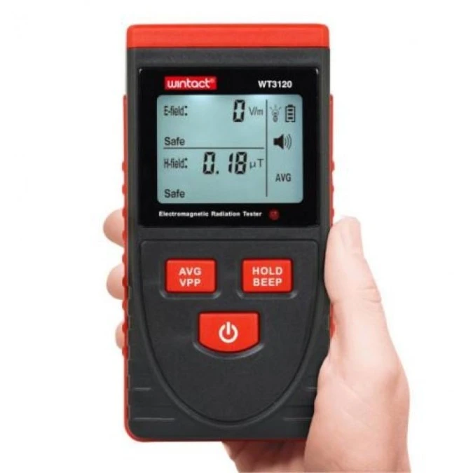 Miernik pola magnetycznego Wintact WT3120 9V - obrazek 1