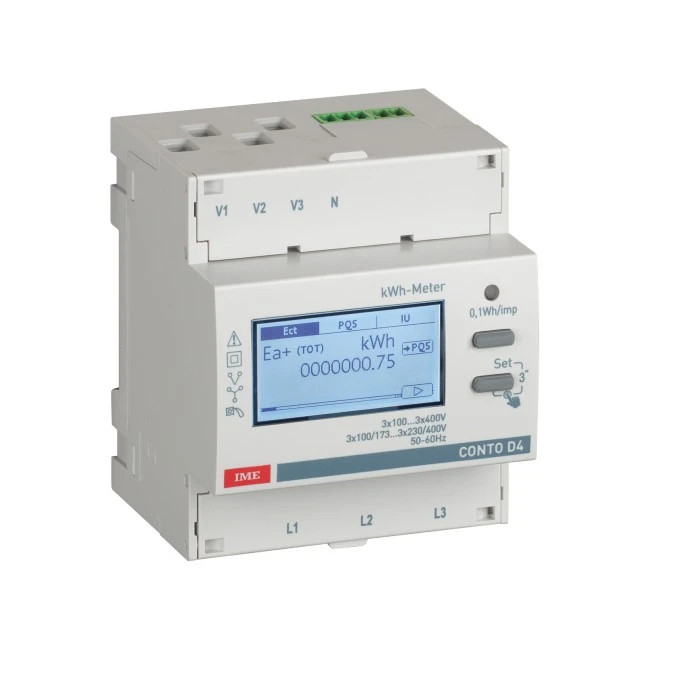 Miernik Energii Wh/Varh 3f Pomiar Przez Przekładniki (Ct) 1‑5A Z Wyjściem Impulsowym 4 Moduły CE4TB0PCL1 - obrazek 1