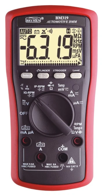 Multimetr samochodowy test wtrysku Brymen BM319s - obrazek 1