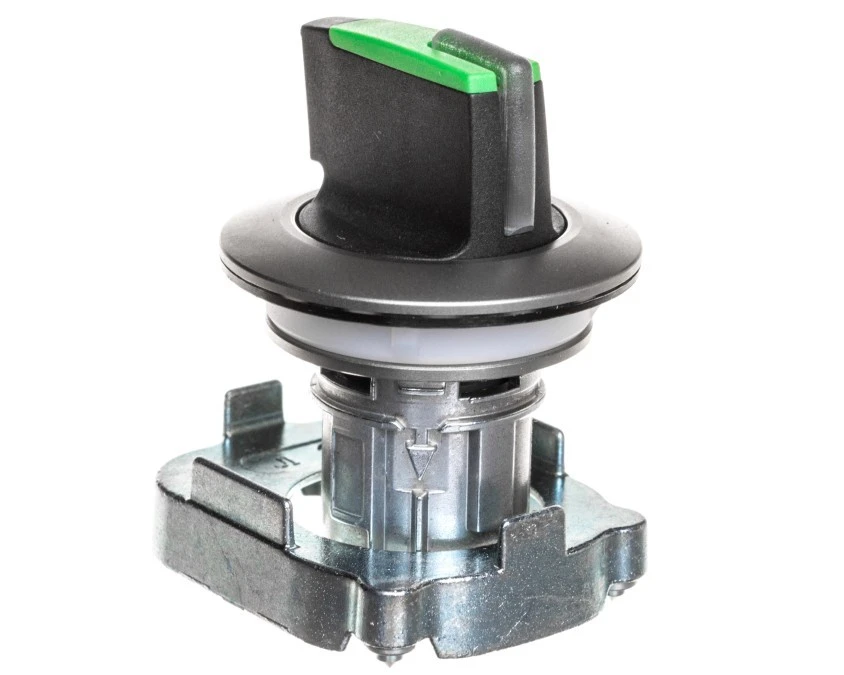 Napęd przełącznika 2 położeniowy O‑I 30mm zielony z podświetleniem z samopowrotem metal mat IP69k Sirius ACT 3SU1062‑2DC40‑0AA0 - obrazek 2
