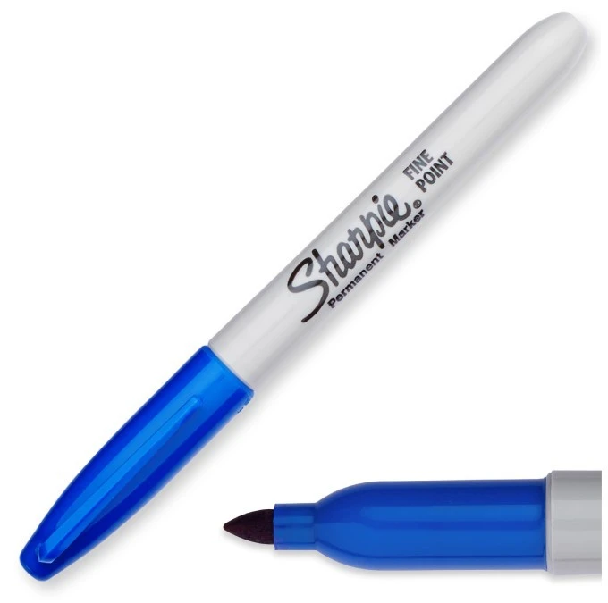 Marker permanentny niebieski 1,0mm Sharpie Fine - obrazek 1