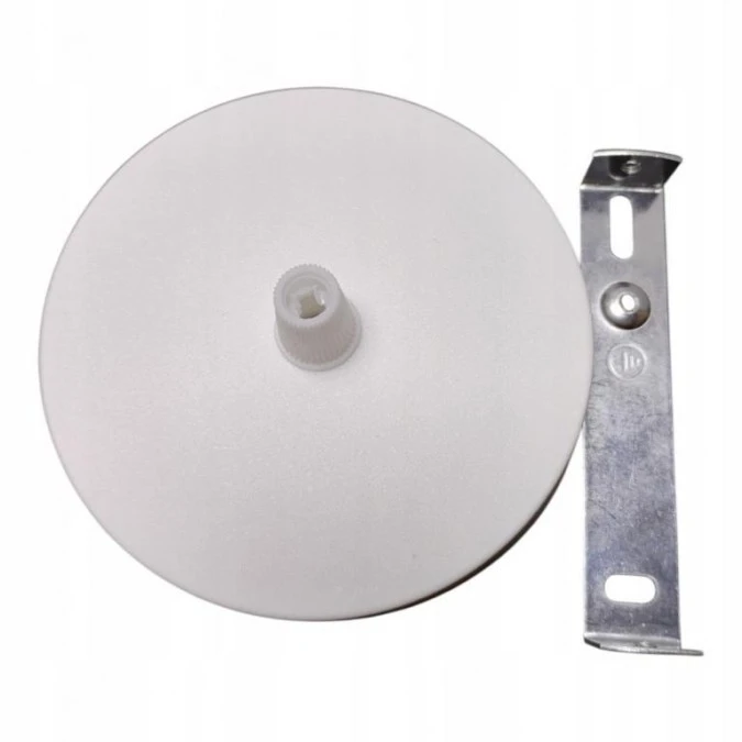 Maskownica sufitowa podsufitka 1x otwór 10mm z tworzywa biała fi:100mm ALKRI - obrazek 1