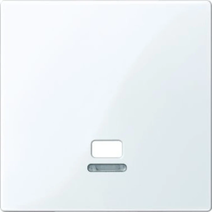 Merten System M Płytka centralna łącznika cięgnowego z okienkiem sygnalizacyjnym biały active MTN3380‑0325 - obrazek 1