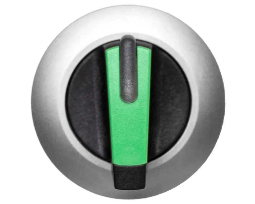 Napęd przełącznika 2 położeniowy O‑I 30mm zielony z podświetleniem bez samopowrotu metal mat IP69k Sirius ACT 3SU1062‑2DF40‑0AA0 - obrazek 1