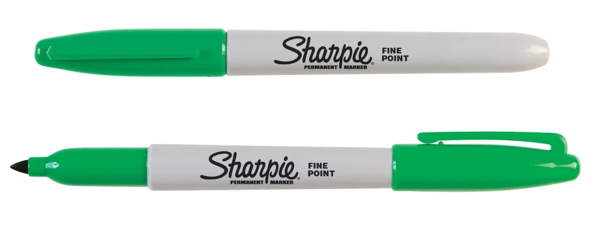 Marker permanentny zielony 1,0mm Sharpie Fine - obrazek 3