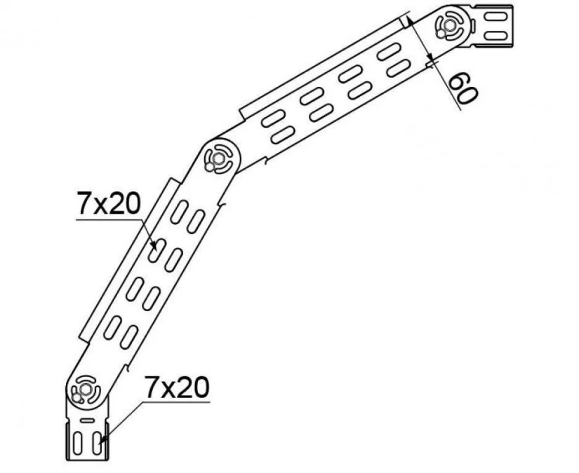 Łuk przegubowy typ LLJ100H60 167410 - obrazek 1